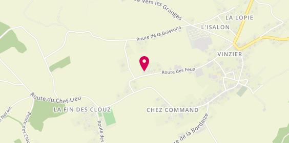 Plan de Chez Faby & Gerard, 612 Route des Feux, 74500 Vinzier