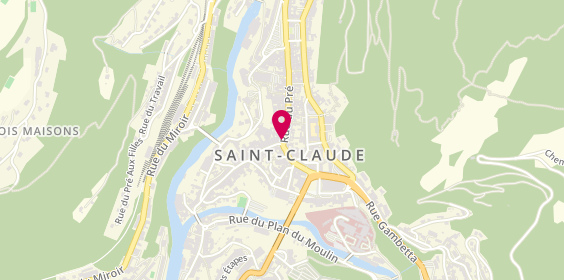 Plan de La Sandwicherie San Claudienne, 2 Rue de la Poyat, 39200 Saint-Claude