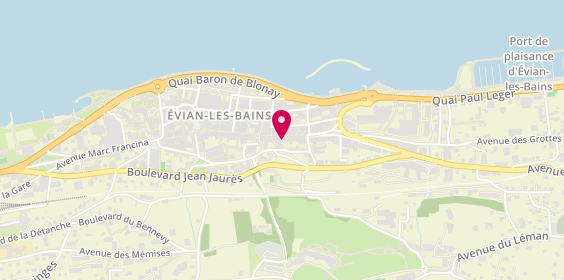 Plan de Planet'Burger, 13 Rue Nationale, 74500 Évian-les-Bains
