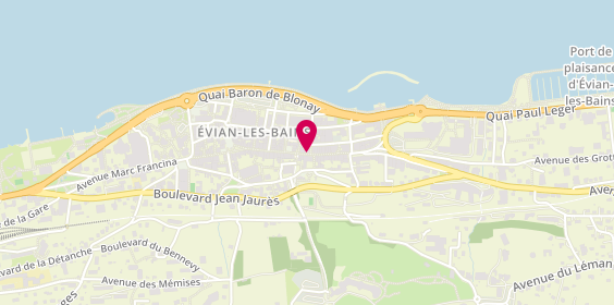 Plan de Le Brummel's, 30 Rue Nationale, 74500 Évian-les-Bains