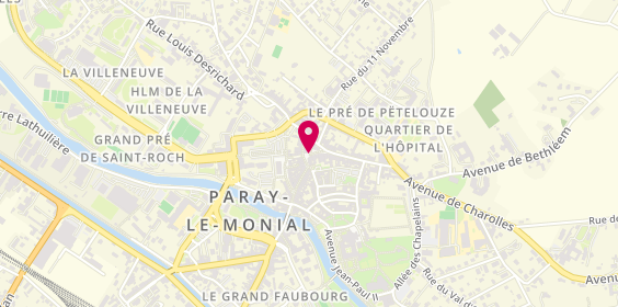 Plan de Le Coin Sucre et Sale, 16 place Guignault, 71600 Paray-le-Monial