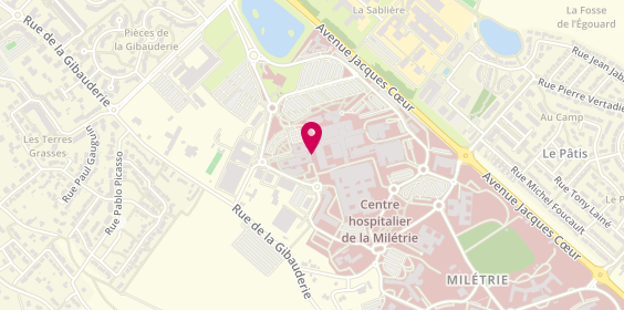 Plan de BARBE Florence, Pole Regional Cancerologie
2 Rue de la Miletrie, 86000 Poitiers