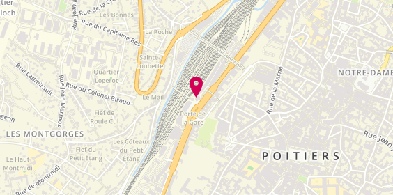 Plan de Gare Aux Papilles, 60 Boulevard du Grand Cerf, 86000 Poitiers