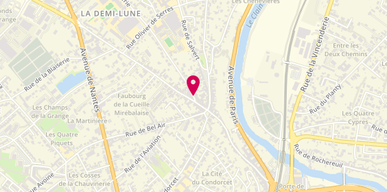 Plan de Au Bon Accueil, 12 Rue de la Bugellerie, 86000 Poitiers
