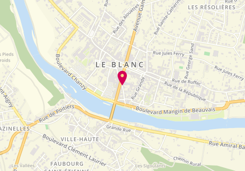 Plan de La Flambée, 22 Rue des Gaudières, 36300 Le Blanc