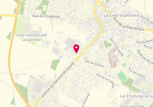 Plan de Le Kiosque à Pizzas, 52 avenue du General de Gaulle, 85120 La Châtaigneraie