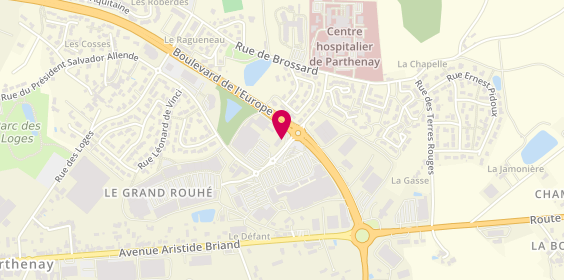 Plan de Mc Donalds, Rue Léonard de Vinci Centre Commercial Leclerc - Zone Aménagement des Loges, 79200 Parthenay