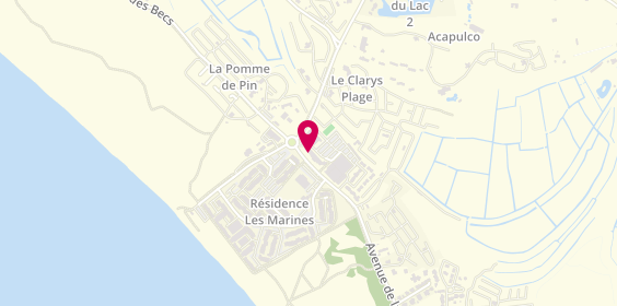 Plan de Le Barracuda, 152 avenue de la Pège, 85270 Saint-Hilaire-de-Riez