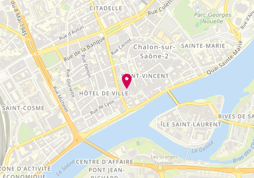 Plan de Place des Meeples, 13 Rue au Change, 71100 Chalon-sur-Saône