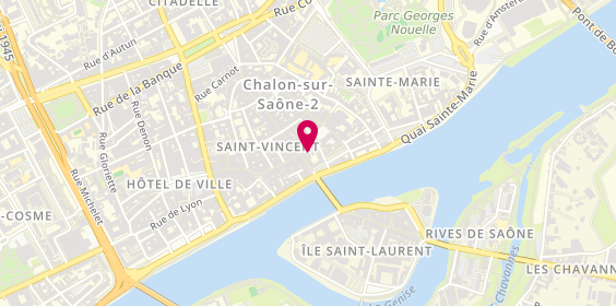 Plan de Le Bon Moment, 7 Rue Saint-Vincent, 71100 Chalon-sur-Saône