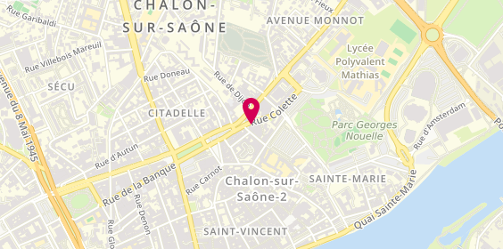 Plan de My Wok, 2 Rue Colette, 71100 Chalon-sur-Saône