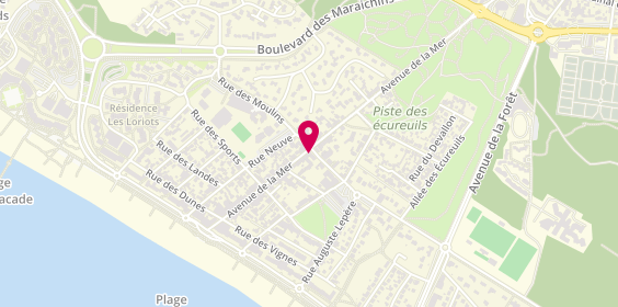 Plan de La Pate d'Oree, 70 avenue de la Mer, 85160 Saint-Jean-de-Monts