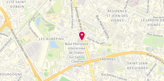 Plan de Aladin, 89 avenue de Paris, 71100 Chalon-sur-Saône