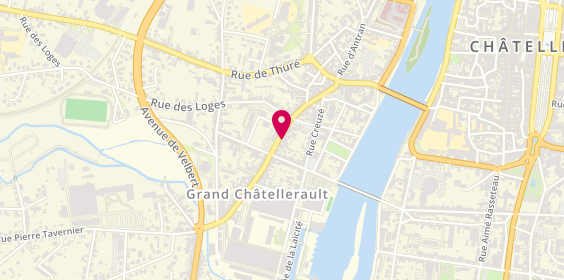 Plan de Kenza Delice, 131 grande Rue de Châteauneuf, 86100 Châtellerault
