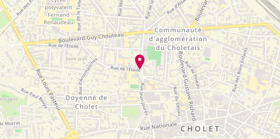 Plan de Nueve'food, 2 Rue de l'Étoile, 49300 Cholet