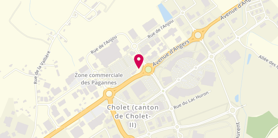 Plan de KFC, avenue d'Angers, 49300 Cholet