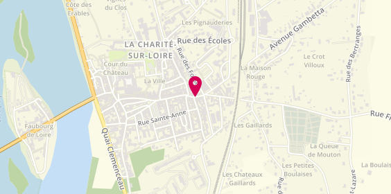 Plan de Efes Kebab, 12 place Saint-Pierre, 58400 La Charité-sur-Loire
