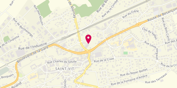 Plan de Kiosque à Pizzas, 2 Bis Rue de Marnay, 25410 Saint-Vit