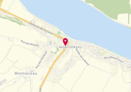 Plan de Ververt Table Ligerienne, 7 place du Mail, 49730 Montsoreau