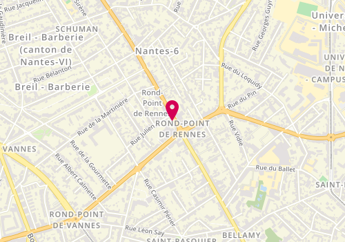 Plan de Pizza Tempo, 13 Boulevard Robert Schuman, 44300 Nantes