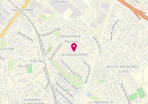 Plan de Quick Hamburger Restaurant, Rue Haluchère, 44300 Nantes
