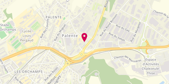 Plan de 421 Pizza, 3 chemin de Palente, 25000 Besançon