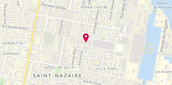 Plan de Caféflore, 9 Rue de la Paix, 44600 Saint-Nazaire