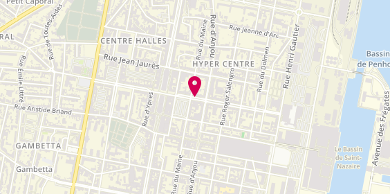 Plan de Pizza Hut, 46 avenue Albert de Mun, 44600 Saint-Nazaire