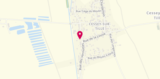 Plan de Au waga'bon, 10 Bis Rue des Vernottes, 21110 Cessey-sur-Tille