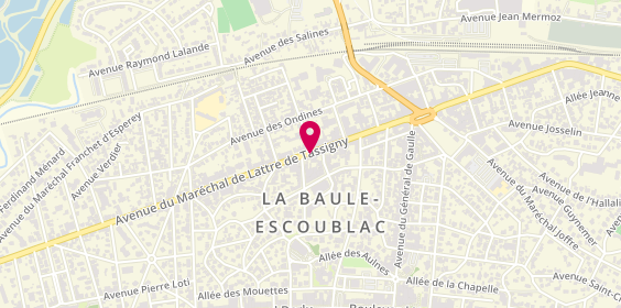 Plan de Boîte A Pizza, 190 avenue du Maréchal de Lattre de Tassigny, 44500 La Baule-Escoublac