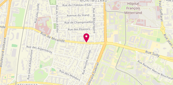 Plan de Campus Kebab, 75 Rue de Mirande, 21000 Dijon