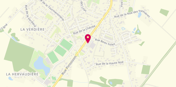 Plan de Le Kiosque à Pizzas, 2 Rue Beau Soleil Lieudit la Haute Noe, 44850 Saint-Mars-du-Désert