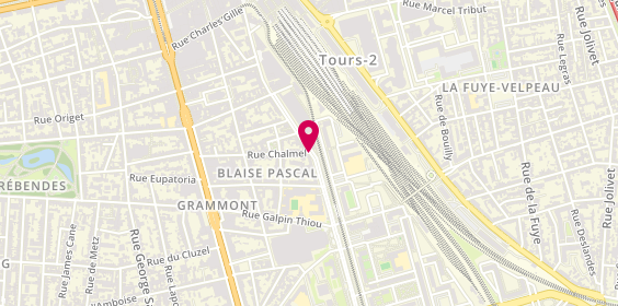 Plan de Le 75 Restaurant, 75 Rue Blaise Pascal, 37000 Tours