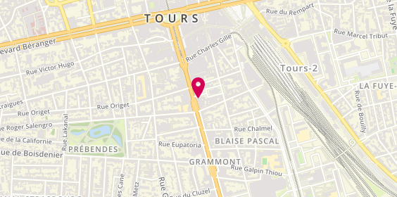 Plan de Domino's Pizza, 36 avenue de Grammont, 37000 Tours