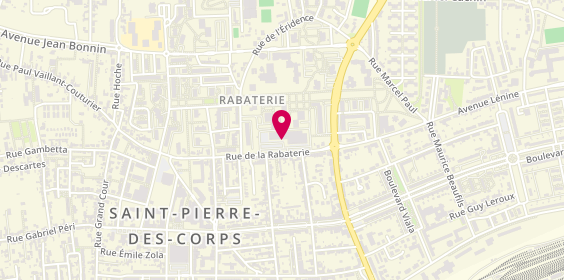 Plan de Urban Kebab, 58 Rue de la Rabaterie, 37700 Saint-Pierre-des-Corps