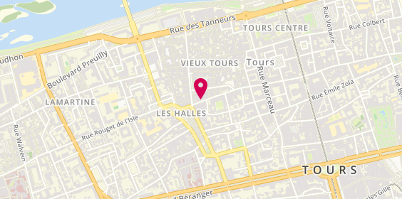 Plan de Carrefour City, 107 Rue des Halles, 37000 Tours