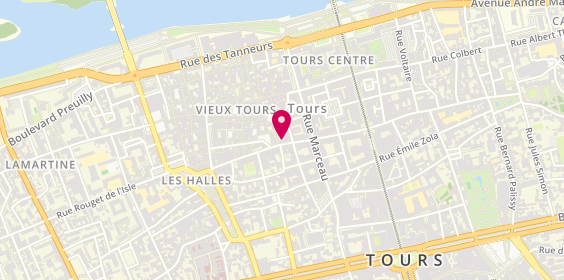 Plan de Tia Gourmet, 73 Rue des Halles, 37000 Tours