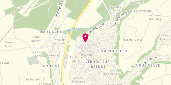Plan de Bren Food, 1 Rue Pasteur, 37210 Vernou-sur-Brenne