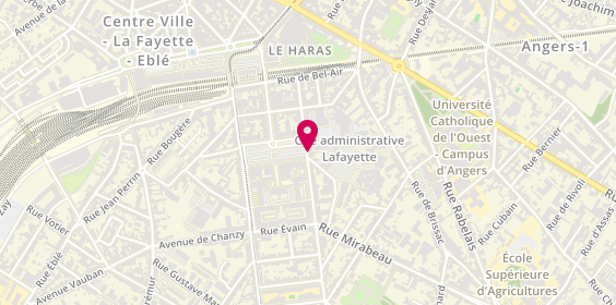 Plan de Le Fin Gourmet, 17 Rue Dupetit Thouars, 49000 Angers