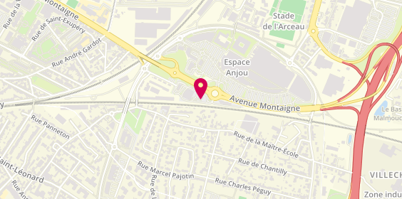 Plan de Restaurant Del Arte, Zone Aménagement de Montrejeau Espace Anjou, 49100 Angers