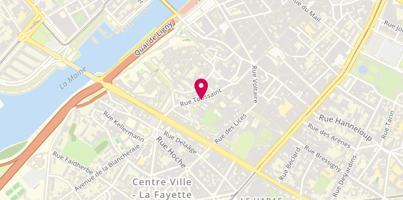 Plan de Le Dos de la Cuillère, 35 Rue Toussaint, 49100 Angers