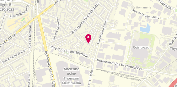 Plan de Chez P'tit Roux, 30 Rue Henri Cormeau, 49100 Angers