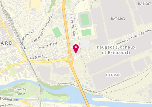 Plan de Quick, 57 avenue Chabaud Latour, 25200 Montbéliard