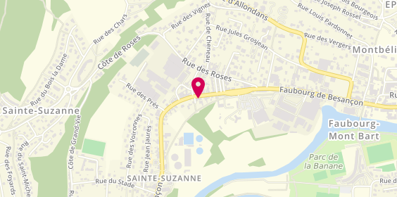 Plan de Snack Feunus, 23 Rue de Besançon, 25630 Sainte-Suzanne