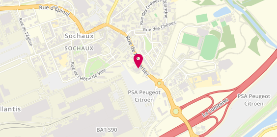 Plan de Point B, 23 Rue de Pontarlier, 25600 Sochaux