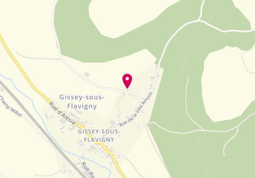 Plan de Pizz'Alésia, 2 Rue Bourrot, 21150 Gissey-sous-Flavigny