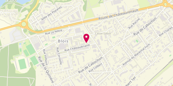 Plan de Family Pizza, 3 Rue Châteaubriand, 41000 Blois