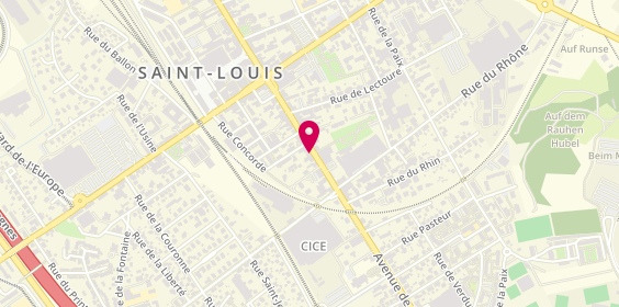 Plan de Sushi’s Saint-Louis, 25 avenue de Bâle, 68300 Saint-Louis