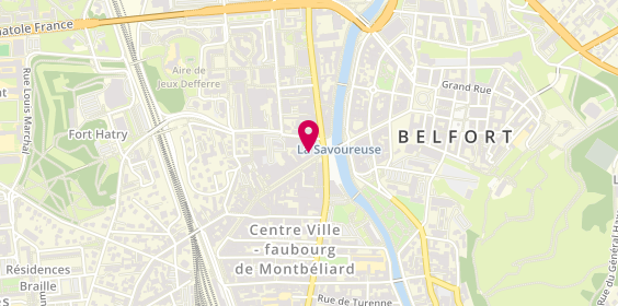 Plan de Columbus Café, 6 Faubourg de France, 90000 Belfort