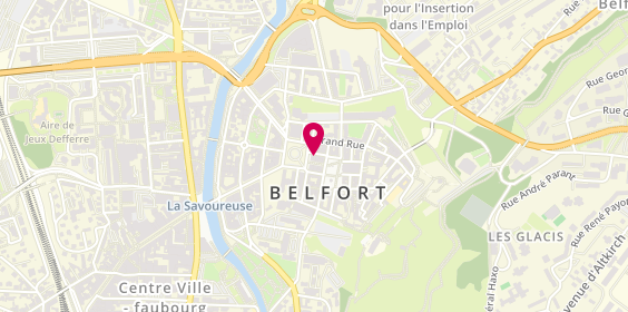 Plan de L'Adresse, 21 Place République, 90000 Belfort